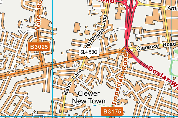 SL4 5BQ map - OS VectorMap District (Ordnance Survey)