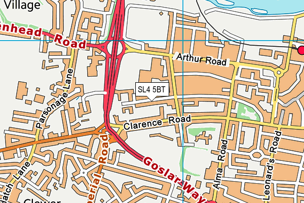 SL4 5BT map - OS VectorMap District (Ordnance Survey)