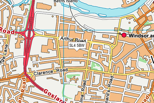 SL4 5BW map - OS VectorMap District (Ordnance Survey)