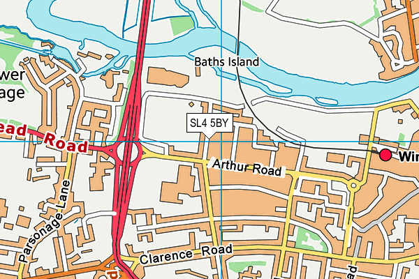 SL4 5BY map - OS VectorMap District (Ordnance Survey)