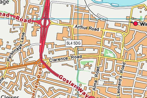 SL4 5DG map - OS VectorMap District (Ordnance Survey)