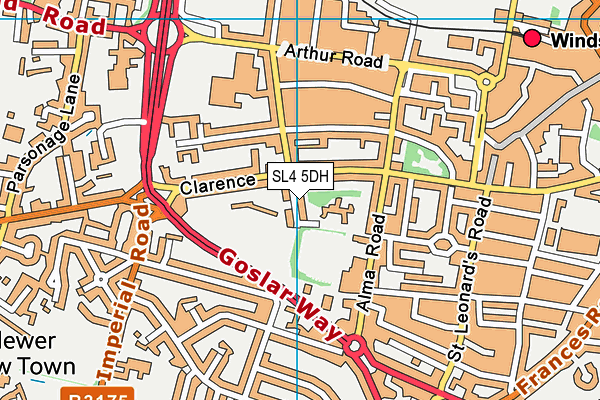 SL4 5DH map - OS VectorMap District (Ordnance Survey)