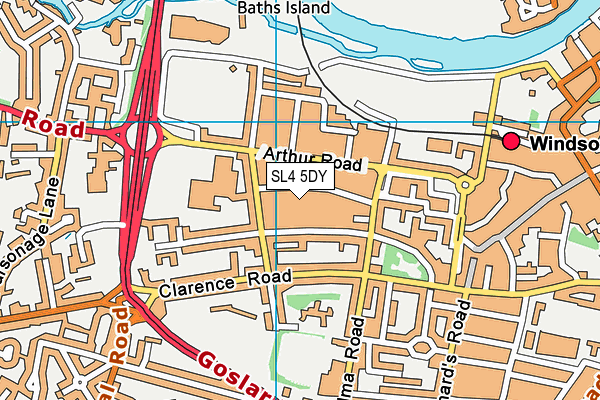 SL4 5DY map - OS VectorMap District (Ordnance Survey)