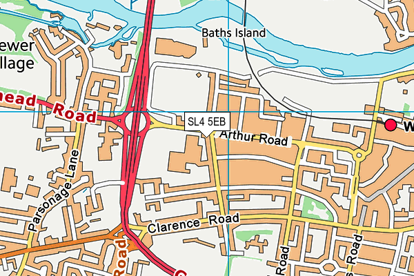 SL4 5EB map - OS VectorMap District (Ordnance Survey)