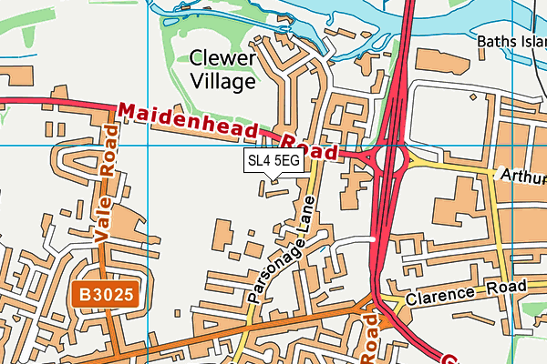 SL4 5EG map - OS VectorMap District (Ordnance Survey)