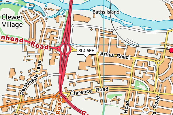 SL4 5EH map - OS VectorMap District (Ordnance Survey)
