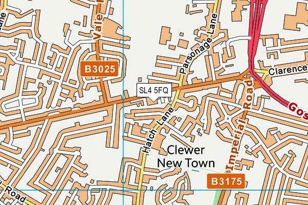 SL4 5FQ map - OS VectorMap District (Ordnance Survey)