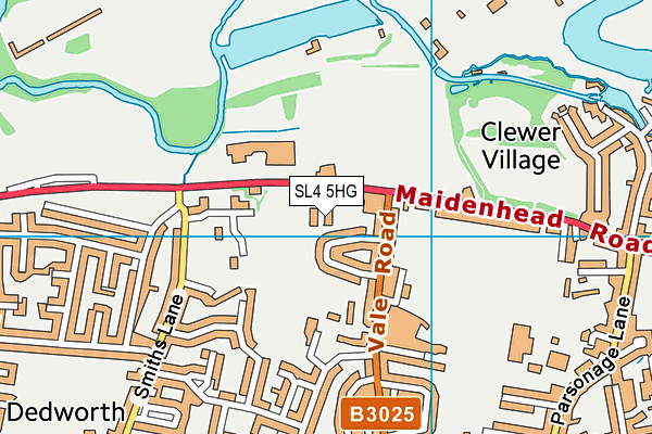 SL4 5HG map - OS VectorMap District (Ordnance Survey)