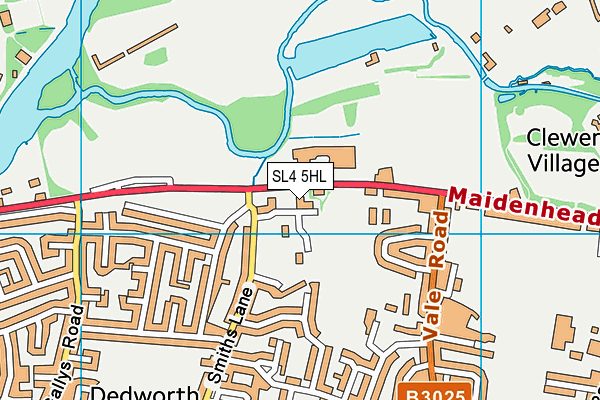 SL4 5HL map - OS VectorMap District (Ordnance Survey)