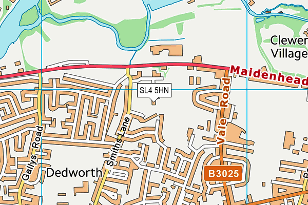 SL4 5HN map - OS VectorMap District (Ordnance Survey)