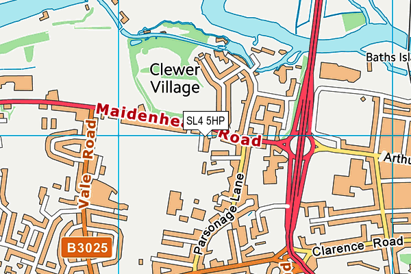 SL4 5HP map - OS VectorMap District (Ordnance Survey)