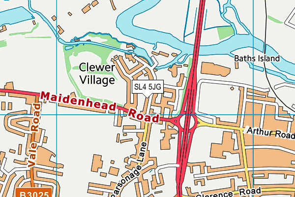 SL4 5JG map - OS VectorMap District (Ordnance Survey)