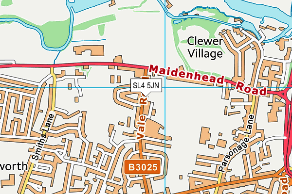 SL4 5JN map - OS VectorMap District (Ordnance Survey)