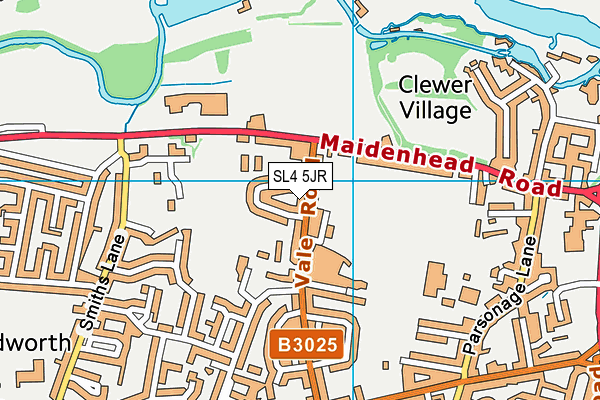 SL4 5JR map - OS VectorMap District (Ordnance Survey)