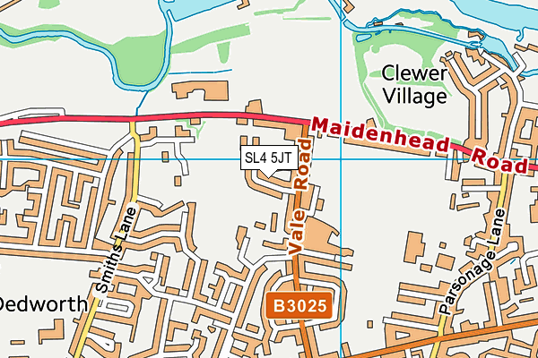 SL4 5JT map - OS VectorMap District (Ordnance Survey)