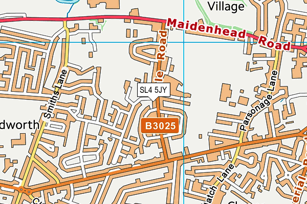 SL4 5JY map - OS VectorMap District (Ordnance Survey)