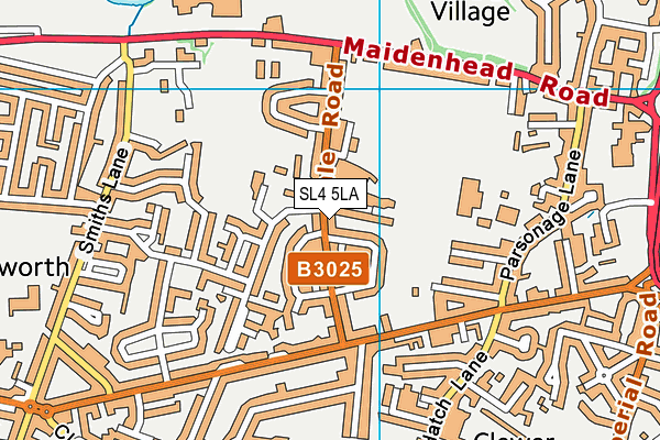 Five Star Gym map (SL4 5LA) - OS VectorMap District (Ordnance Survey)