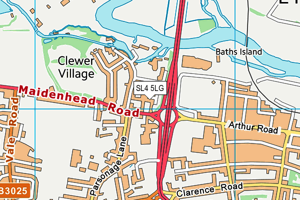 SL4 5LG map - OS VectorMap District (Ordnance Survey)