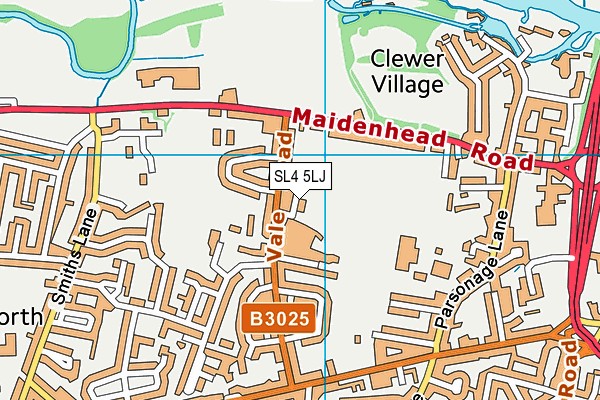 SL4 5LJ map - OS VectorMap District (Ordnance Survey)