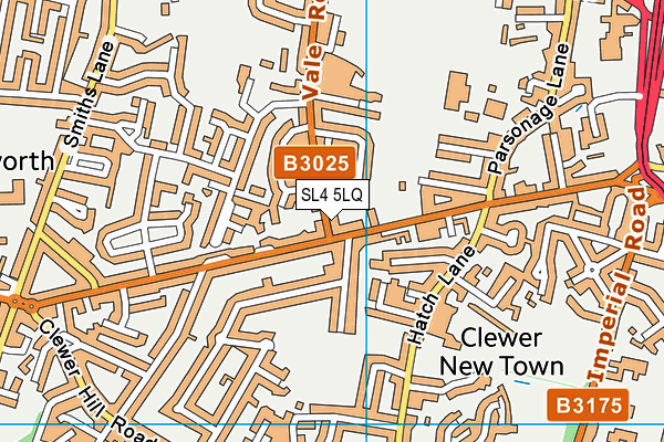SL4 5LQ map - OS VectorMap District (Ordnance Survey)
