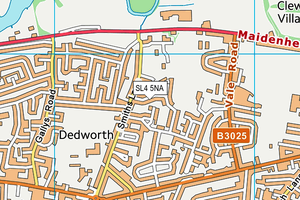 SL4 5NA map - OS VectorMap District (Ordnance Survey)