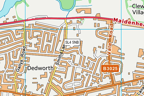 SL4 5NB map - OS VectorMap District (Ordnance Survey)