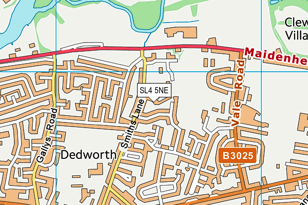 SL4 5NE map - OS VectorMap District (Ordnance Survey)