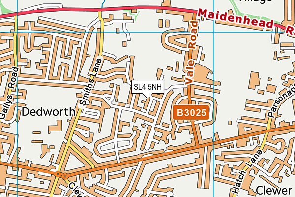 SL4 5NH map - OS VectorMap District (Ordnance Survey)