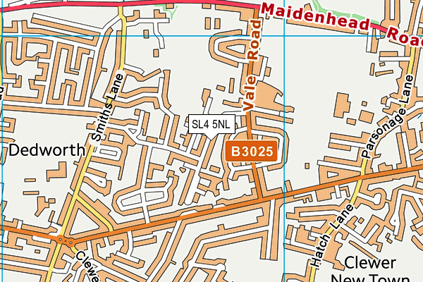 SL4 5NL map - OS VectorMap District (Ordnance Survey)