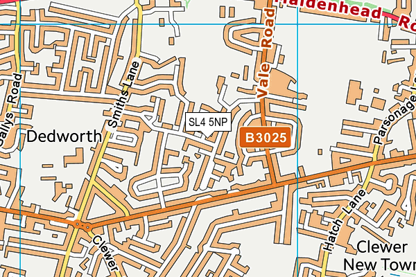 SL4 5NP map - OS VectorMap District (Ordnance Survey)