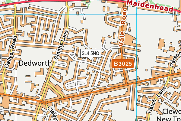 SL4 5NQ map - OS VectorMap District (Ordnance Survey)