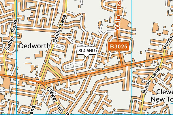 SL4 5NU map - OS VectorMap District (Ordnance Survey)