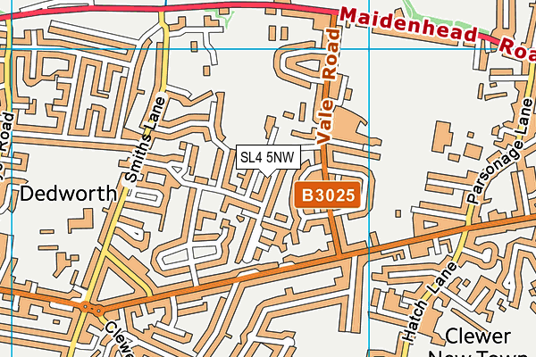 New Windsor Community Association map (SL4 5NW) - OS VectorMap District (Ordnance Survey)