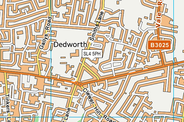 SL4 5PH map - OS VectorMap District (Ordnance Survey)