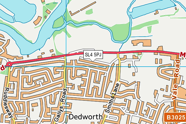 SL4 5PJ map - OS VectorMap District (Ordnance Survey)