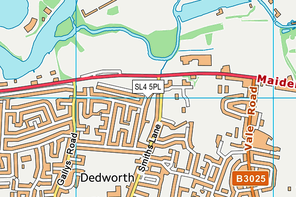 SL4 5PL map - OS VectorMap District (Ordnance Survey)