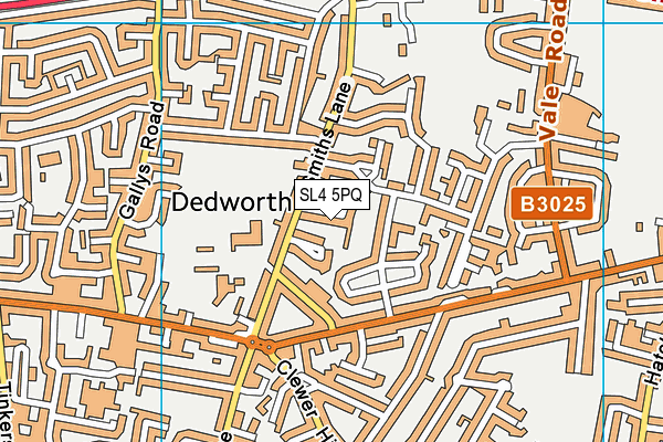 SL4 5PQ map - OS VectorMap District (Ordnance Survey)