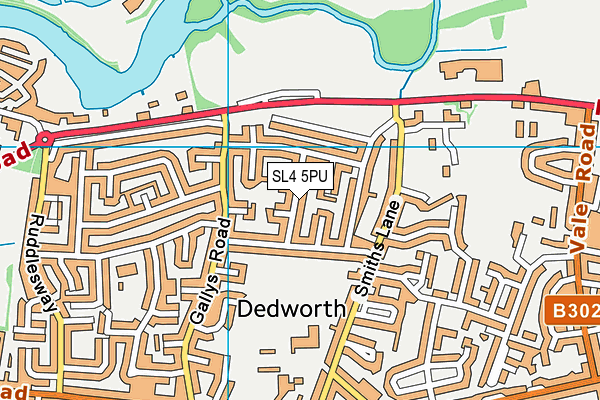 SL4 5PU map - OS VectorMap District (Ordnance Survey)