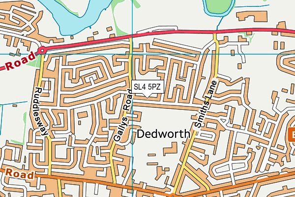 SL4 5PZ map - OS VectorMap District (Ordnance Survey)