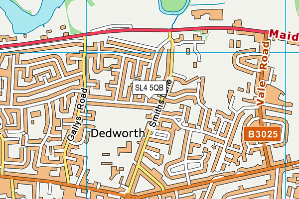 SL4 5QB map - OS VectorMap District (Ordnance Survey)