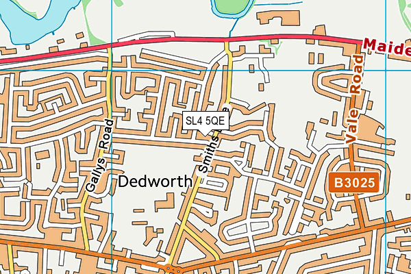 SL4 5QE map - OS VectorMap District (Ordnance Survey)