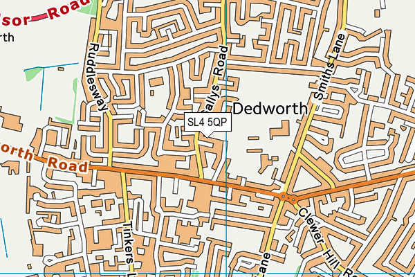 SL4 5QP map - OS VectorMap District (Ordnance Survey)