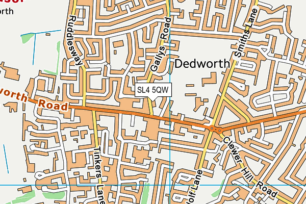 SL4 5QW map - OS VectorMap District (Ordnance Survey)