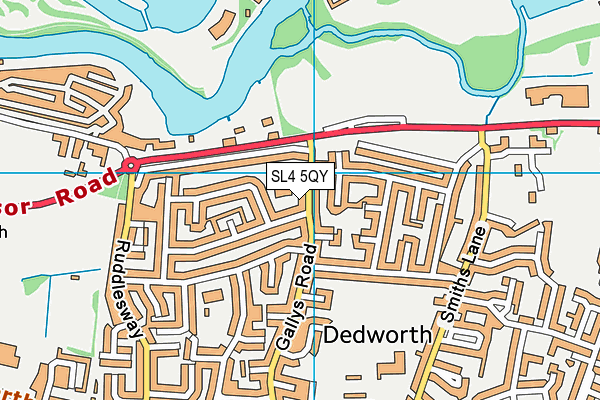 SL4 5QY map - OS VectorMap District (Ordnance Survey)