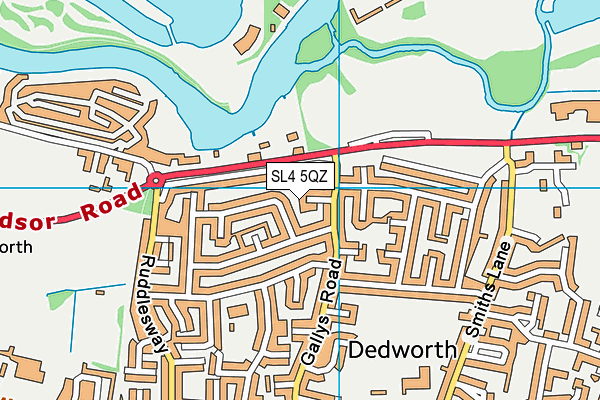 SL4 5QZ map - OS VectorMap District (Ordnance Survey)