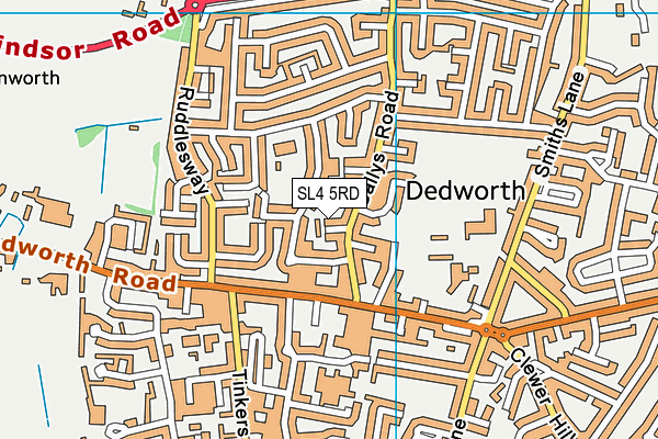 SL4 5RD map - OS VectorMap District (Ordnance Survey)