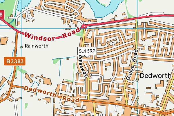 SL4 5RP map - OS VectorMap District (Ordnance Survey)