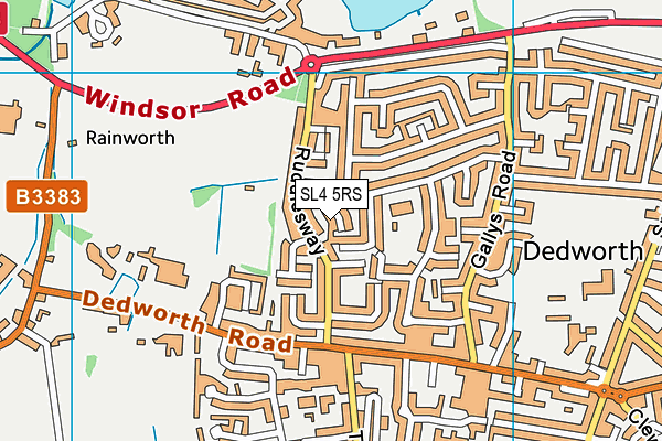 SL4 5RS map - OS VectorMap District (Ordnance Survey)