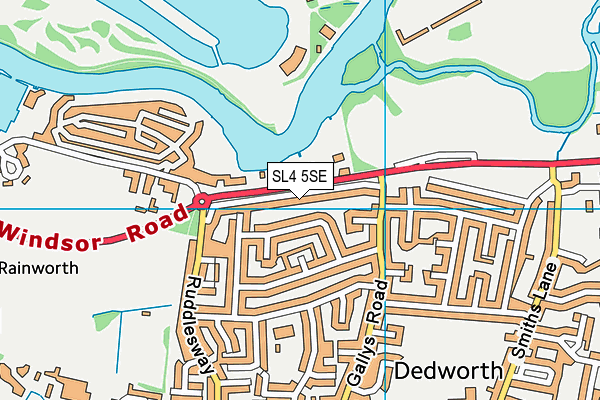 SL4 5SE map - OS VectorMap District (Ordnance Survey)