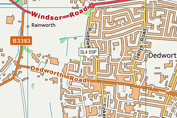 SL4 5SP map - OS VectorMap District (Ordnance Survey)